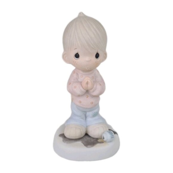 Precious Moments 100269 Help Lord, Im In A Spot Porcelain Figurine Vintage - Picture 1 of 6